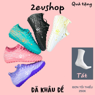 Giày đá bóng trẻ em Newmos Warrior cổ chun Kid, giày đá banh cỏ nhân tạo thể thao bền đẹp - 2EVSHOP