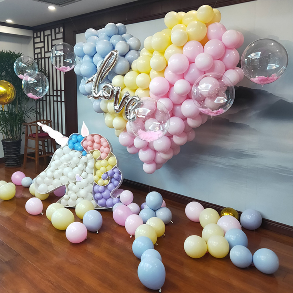 Set 10/30/50 Bóng cao su 2 đầu 10inch màu pastel trang trí sinh nhật- Booshopdecor