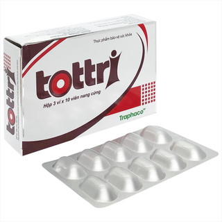 Viên uống Tottri hộp 30 viên nang giúp phòng táo bón, hỗ trợ điều trị trĩ, ngăn ngừa trĩ tái phát