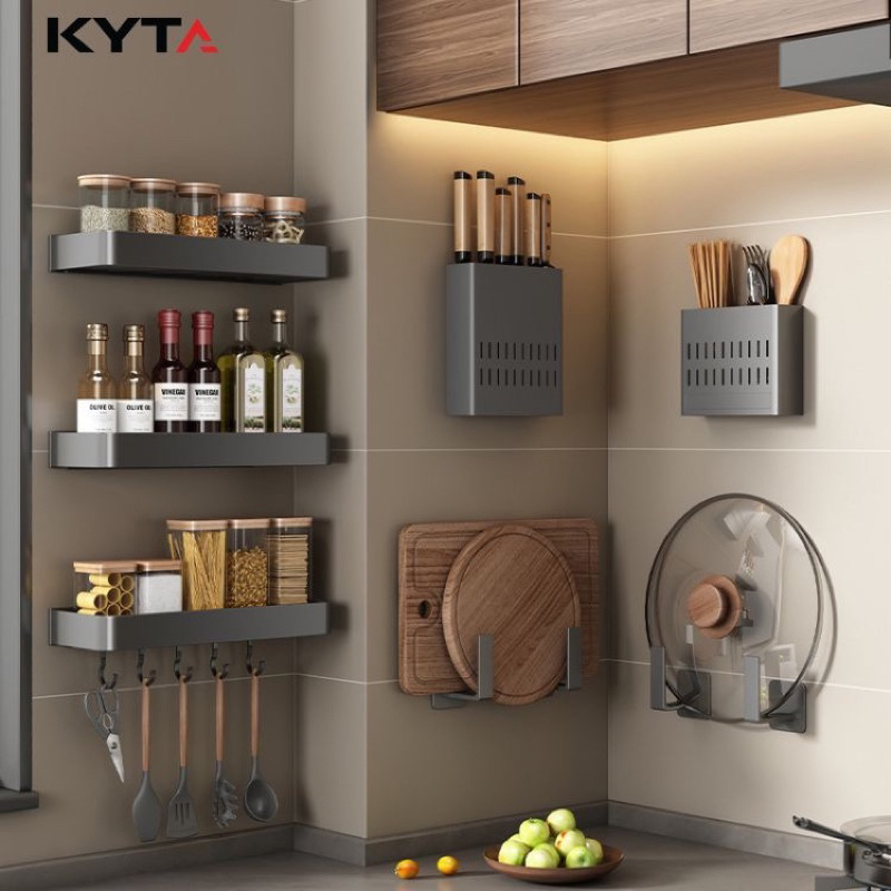 Kệ để đồ phòng bếp gắn tường đa năng Kyta