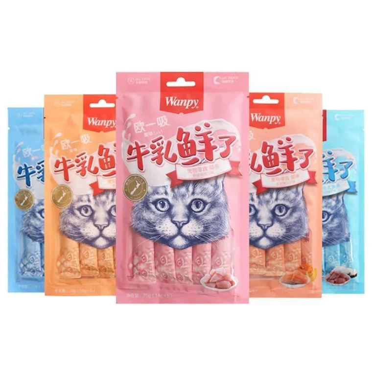 Súp Thưởng Wanpy Các Loại Dành Cho Mèo Kén Ăn