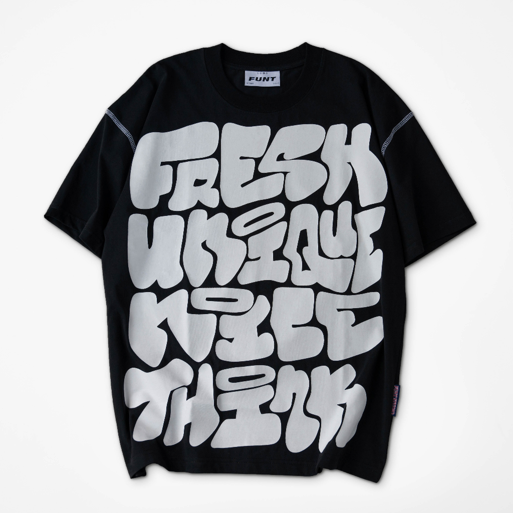 Áo Thun Tay Lỡ Unisex FUNT SLOGAN ONTHECLOUD BASIC