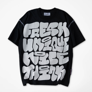 Áo thun tay lỡ unisex funt slogan onthecloud basic