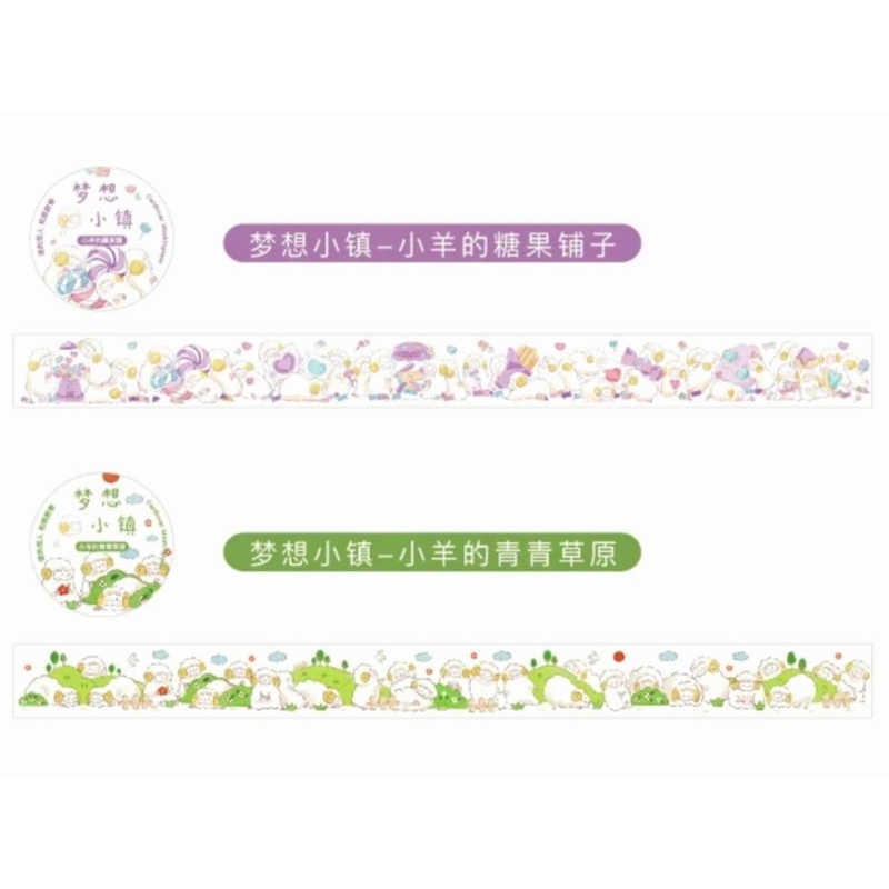 Chiết băng keo giấy washi bầy cừu đáng yêu