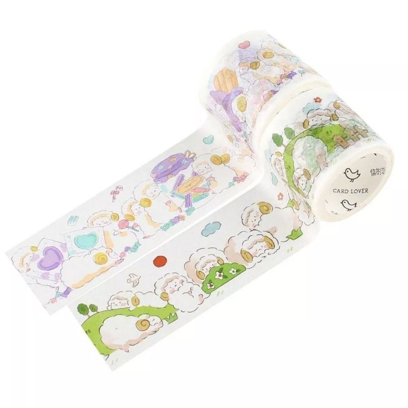 Chiết băng keo giấy washi bầy cừu đáng yêu
