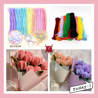 [KẼM LOẠI 1] Bó 100 cành kẽm nhung -kẽm xù nhung trang trí làm đồ handmade dài 30cm