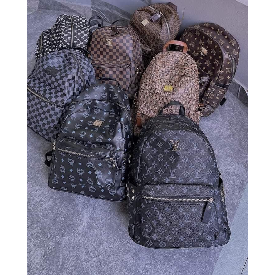 Balo đi học, đi chơi size 40 kiểu dáng Ulangzz Hàn Quốc chất da chống nước khóa kéo xịn xò Unisex kèm ảnh thật