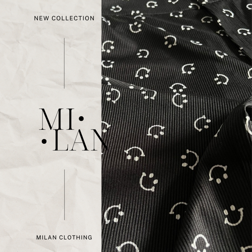 Quần Jogger nữ thể thao Milan Clothing họa tiết mặt cười tăm gân co giãn tôn dáng