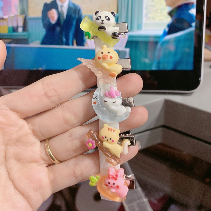 Kẹp Tóc Mini Họa Tiết Hoạt Hình Dễ Thương Thời Trang Mùa Xuân 2023