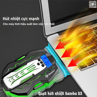 QUẠT LÀM MÁT LAPTOP BAMBA B3 - Đế tản nhiệt laptop BAMBA B3