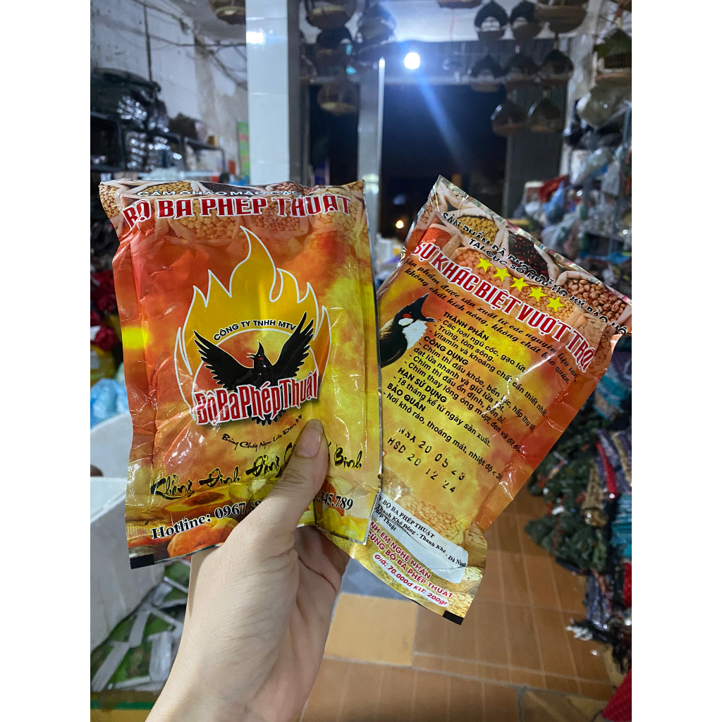 Cám Chào Mào Bộ Ba Phép Thuật - Thức Ăn Cho Chim Chào Mào Cao Cấp Chính Hãng Giúp Chim Căng Lửa Hiệu Quả 200gram