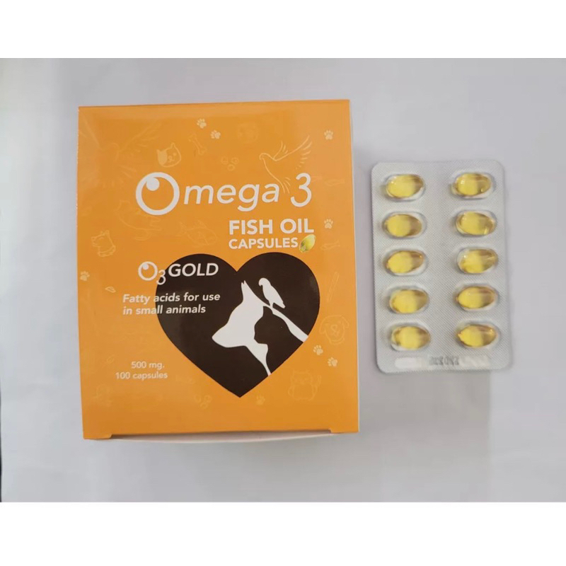 10 Viên dầu cá dưỡng lông chó mèo OMEGA 3 FISH OIL - 1 vĩ 10 viên