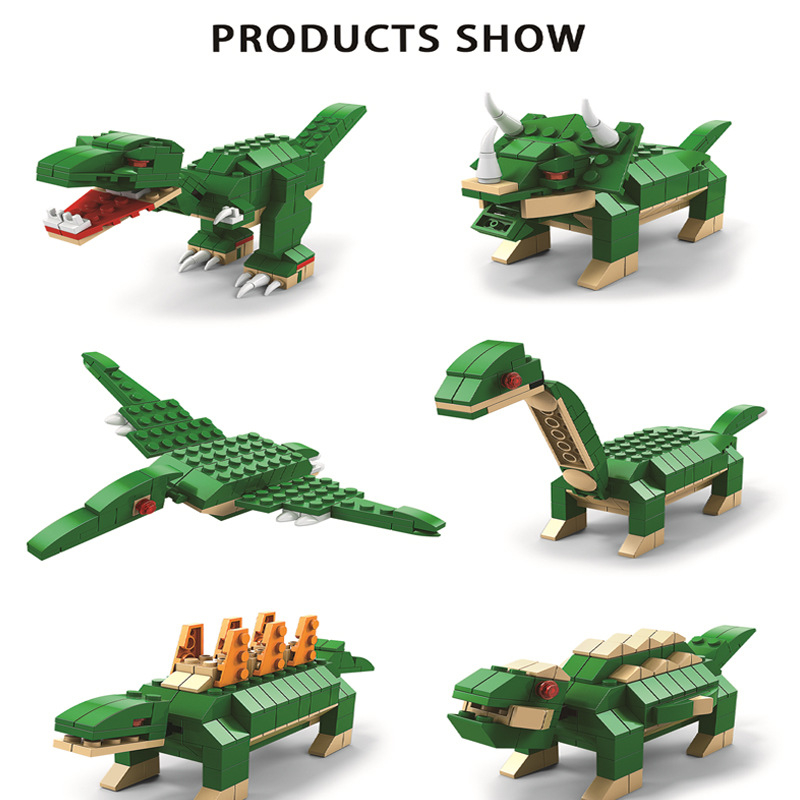 Mô hình lắp ráp Lego xe cảnh sát 1000pcs, Lego khủng long bạo chúa - Đồ chơi lego phát triển tư duy cho trẻ từ 6 tuổi