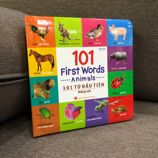 Sách - 101 First Words - Animals (101 Từ Đầu Tiên - Động Vật - Song Ngữ Anh Việt)