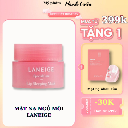 Mặt Nạ Ngủ Môi Laneige Lip Sleeping Mask 3ml, dưỡng môi, môi mềm mọng, myphamhanhluan