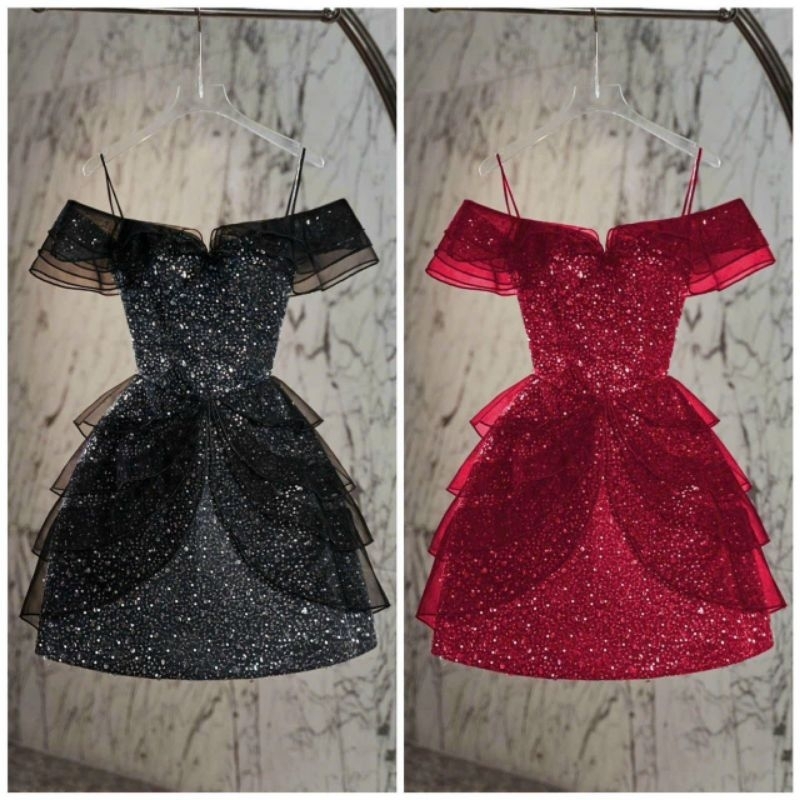 ✨ĐẦM KIM SA NGỌC BẸT VAI PHỐI BÈO TẦNG✨ HÌNH THẬT ✔ VỀ ĐỦ SML