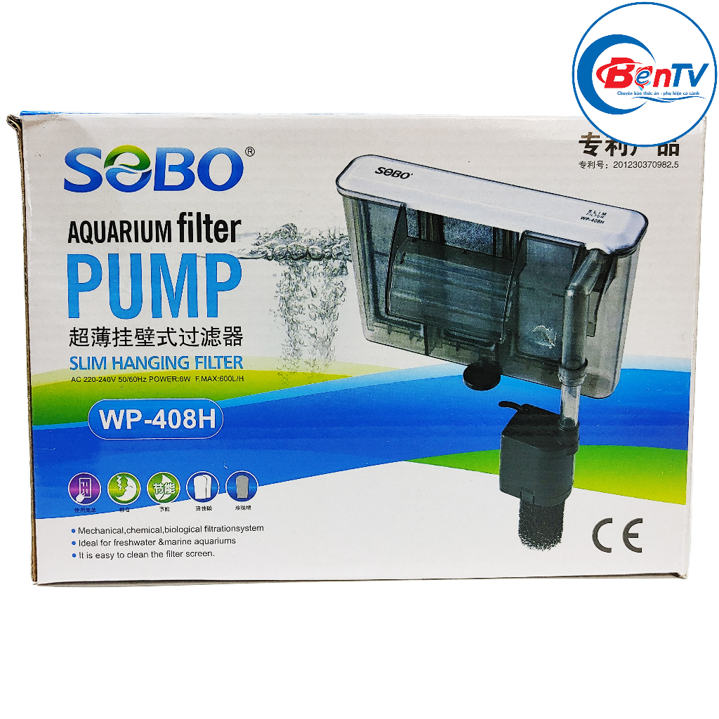 Máy lọc nước bể cá SOBO WP-308H 408H 508H