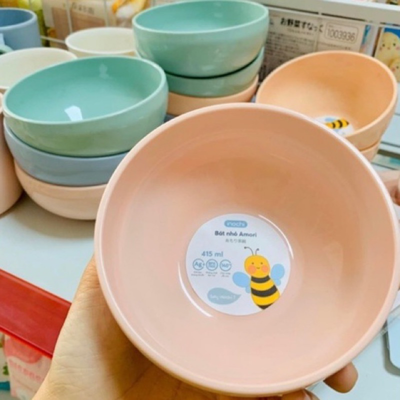 Bát Ăn Dặm Cho Bé Inochi Amori Chất Lượng Cao Chịu Nhiệt 415ml