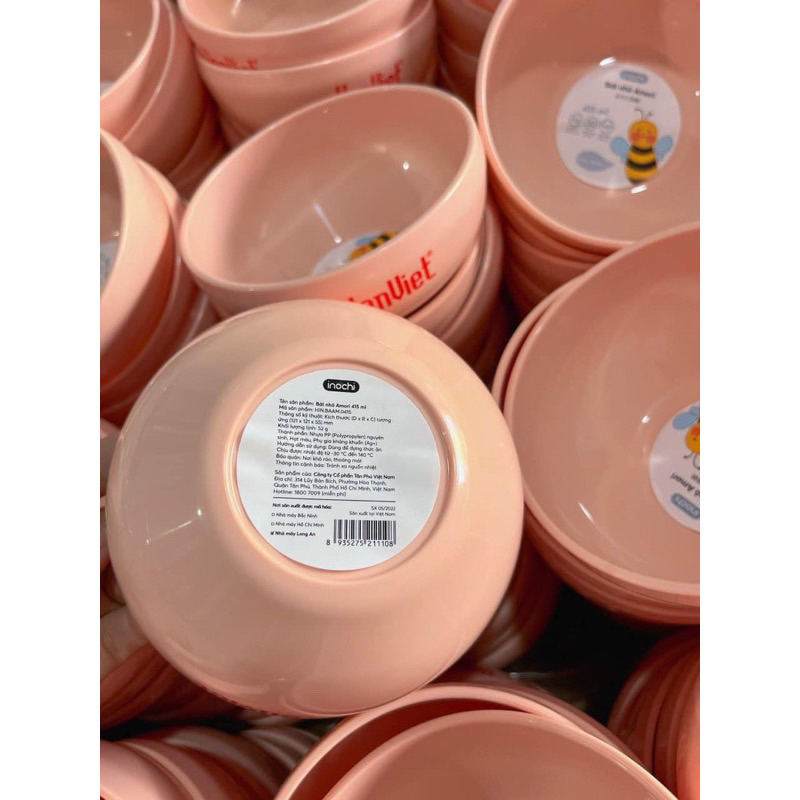 Bát Ăn Dặm Cho Bé Inochi Amori Chất Lượng Cao Chịu Nhiệt 415ml