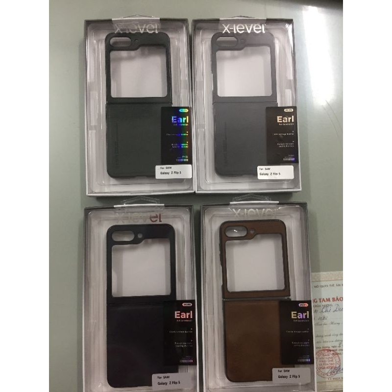 Ốp lưng X-Level da Leather cho Samsung Galaxy Z Fold 5/Z flip 5