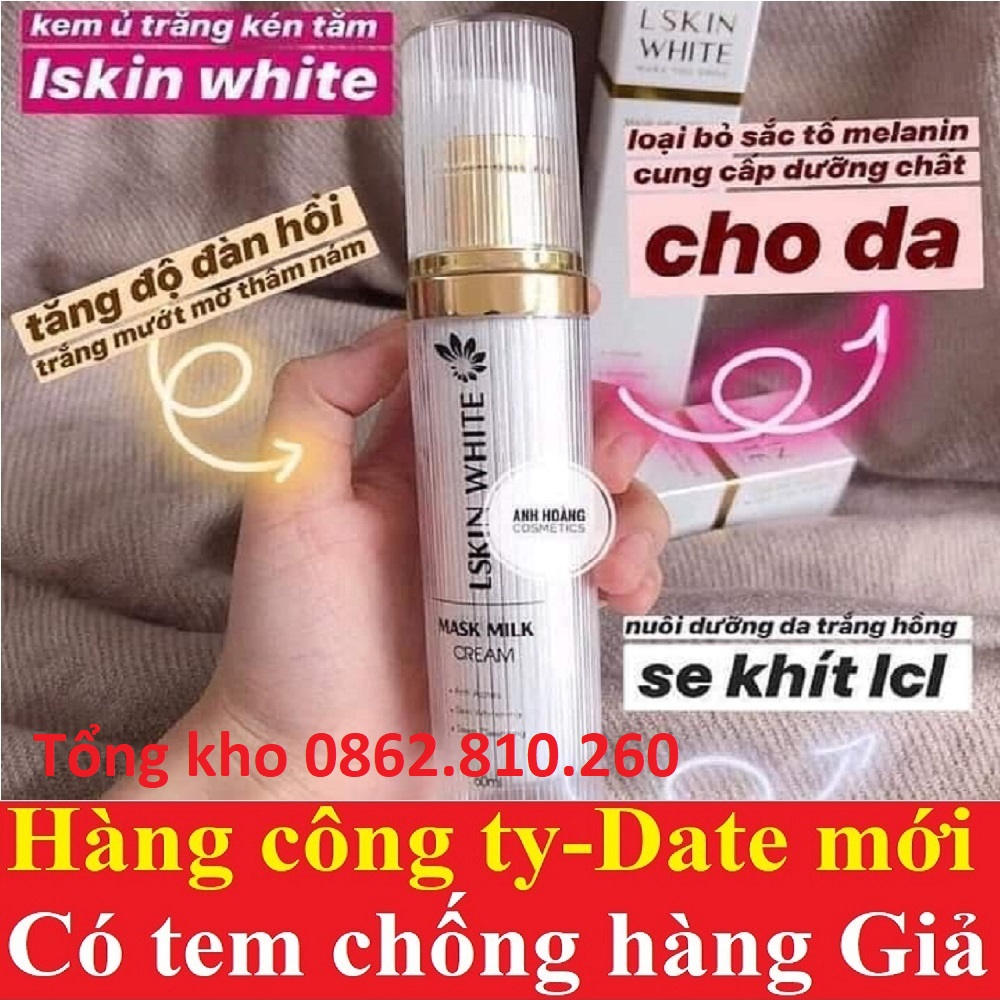 Ủ kén tằm lskin white đan thy dưỡng da trắng hồng mặt thi