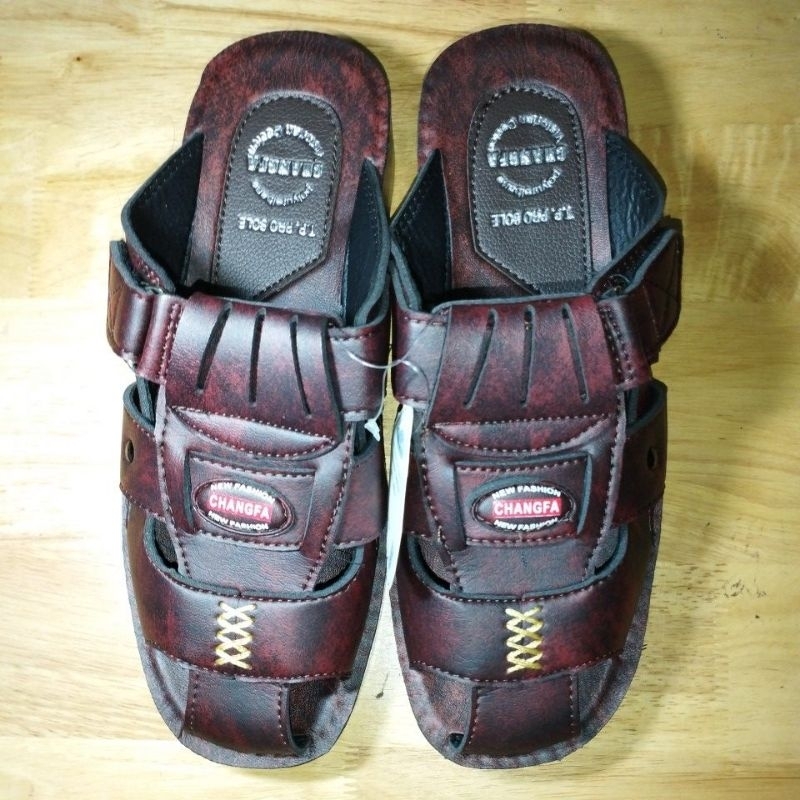 CHANGFA | Dép nam bít mũi đế cao 3.5cm