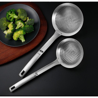 Muỗng lọc lưới chiên trong nhà bếp inox 304 chất lượng - muôi thủng inox 304 to ăn lẩu cao cấp