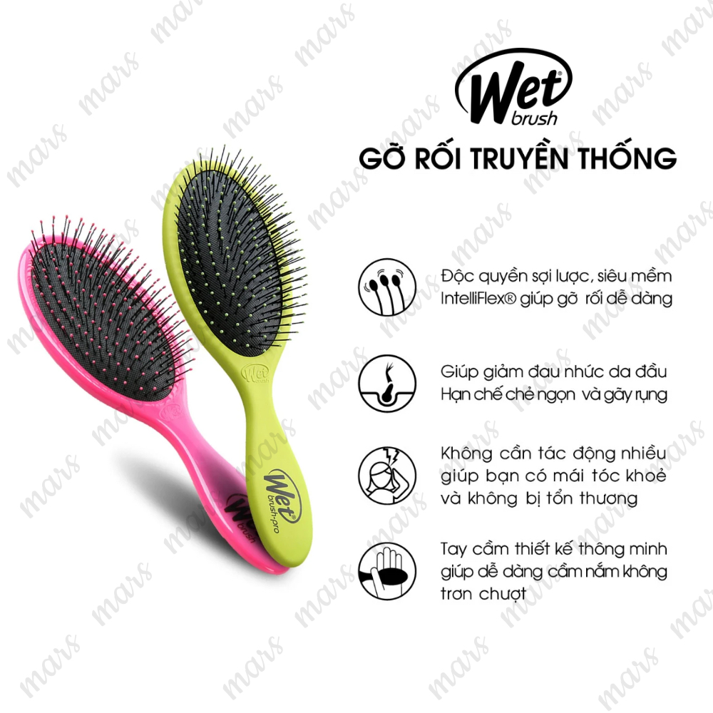 (Hàng Công Ty) Lược Gỡ Rối Wet Brush Dòng Truyền Thống