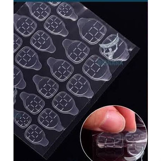  Miếng keo dán móng tay chân 2 mặt 24 miếng siêu bền 