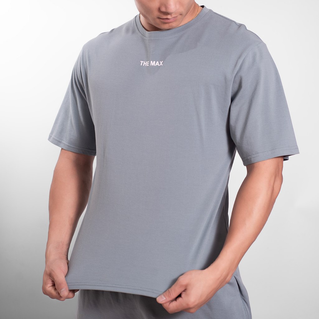 Áo cộc tay oversize THEMAX vải lacot