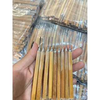 Cây lấy khóe móng cán gỗ nhỏ gọn, rất bén, giá rẻ - Dụng cụ lấy khóe móng tay và chân chuyên dụng