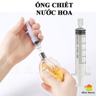 Ống xi lanh chiết nước hoa 10ml 20ml kèm đầu vòi dụng cụ chiếc nước hoa dung dịch chuyên dụng từ chai, lọ lớn sang nhỏ