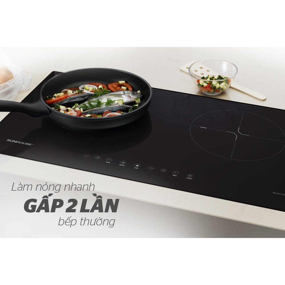 Bếp điện từ đôi Sunhouse SHB8100