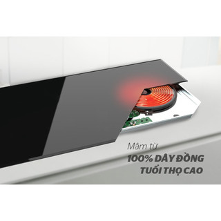 Bếp điện từ đôi Sunhouse SHB8100, Mặt kính cao cấp, chịu nhiệt tốt, Bảng điều khiển cảm ứng, Tổng công suất 3600W