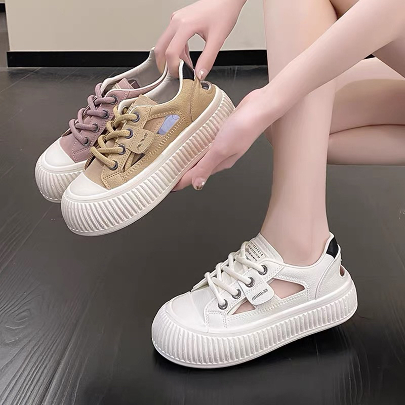 GIÀY THỂ THAO KHOÉT EO ĐẾ CAO 5CM hàng QC siêu đẹp