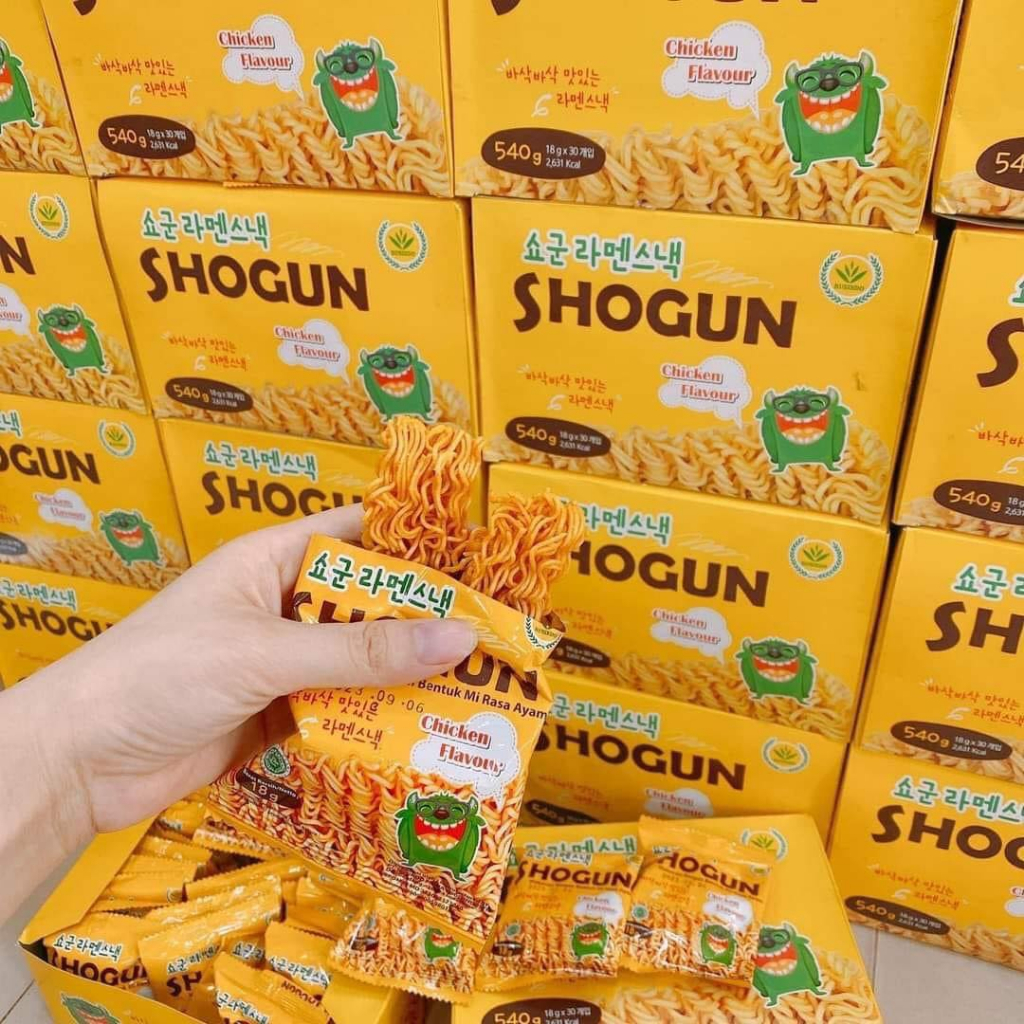 Mì tôm Hàn Quốc - SHOGUN - 1 thùng 30 gói 18g