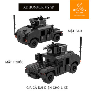 Đồ chơi lắp ráp swat army , mô hình lắp ghép quân sự - Xe hummer SP phiên bản US