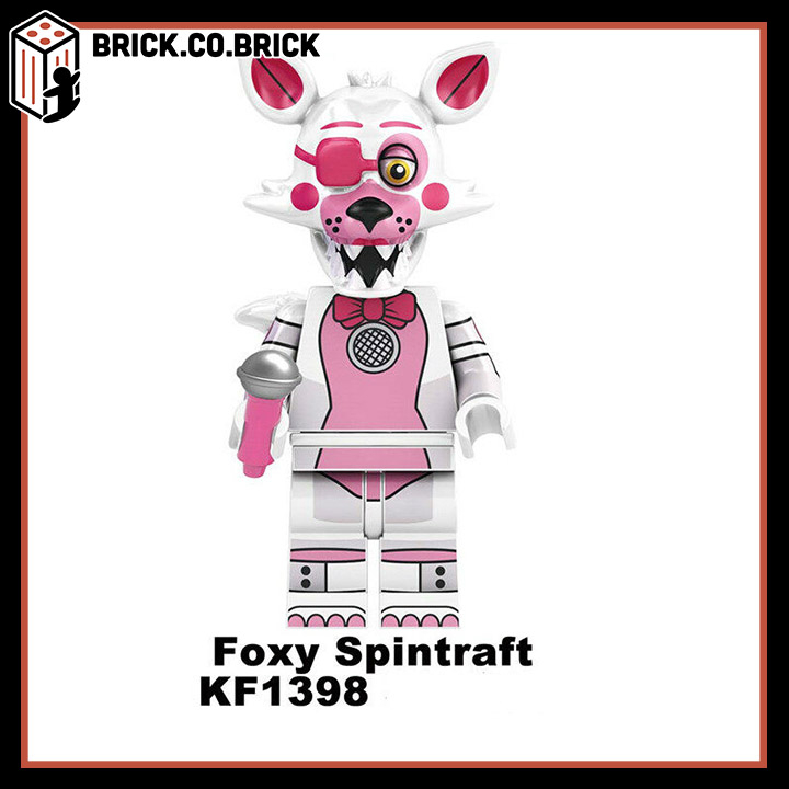 Đồ chơi Lắp ráp Phim Kinh Dị Năm Đêm Tại Freddy Ballonboy Không Có Khuôn Mặt Người Đàn Ông Foxy Spintraft Freddy Mô hình