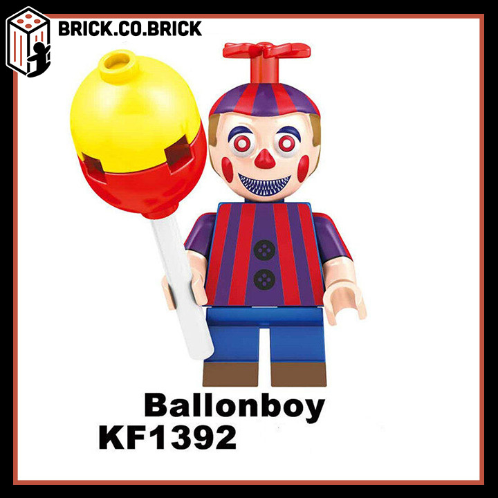 Đồ chơi Lắp ráp Phim Kinh Dị Năm Đêm Tại Freddy Ballonboy Không Có Khuôn Mặt Người Đàn Ông Foxy Spintraft Freddy Mô hình