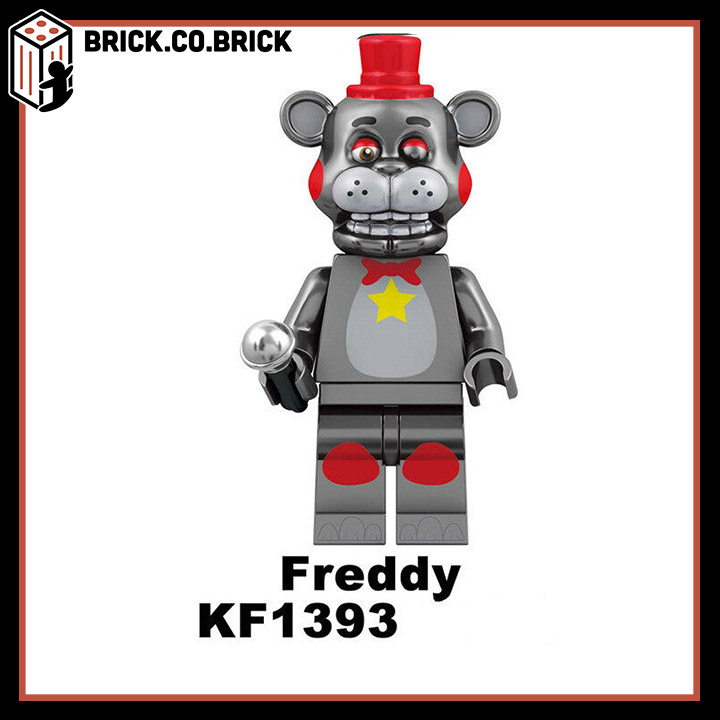 Đồ chơi Lắp ráp Phim Kinh Dị Năm Đêm Tại Freddy Ballonboy Không Có Khuôn Mặt Người Đàn Ông Foxy Spintraft Freddy Mô hình