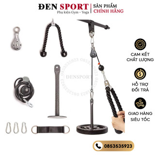 Bộ dây cáp ròng rọc tập gym tại nhà đensport