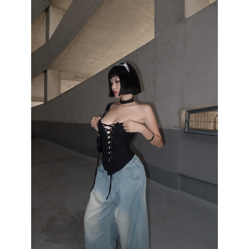 Áo corset có gọng định hình