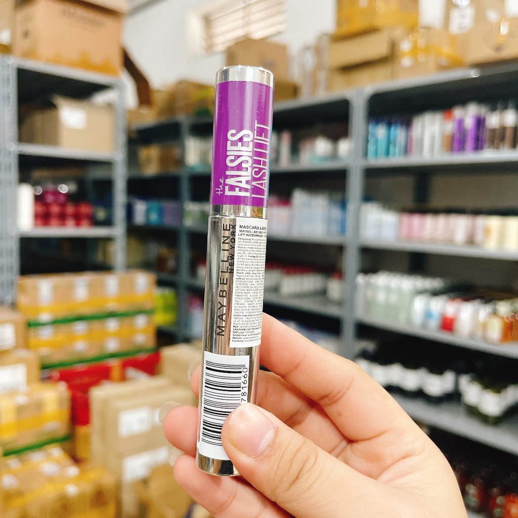 Mascara Uốn Mi, Làm Dài Và Dày Mi Tức Thì Maybelline The Falsies Lash Lift Waterproof - Very Black 8.6ml