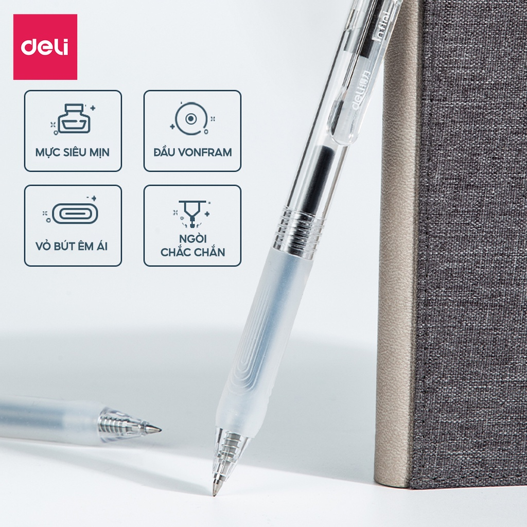 Bút gel Deli A575 ngòi 0.5mm