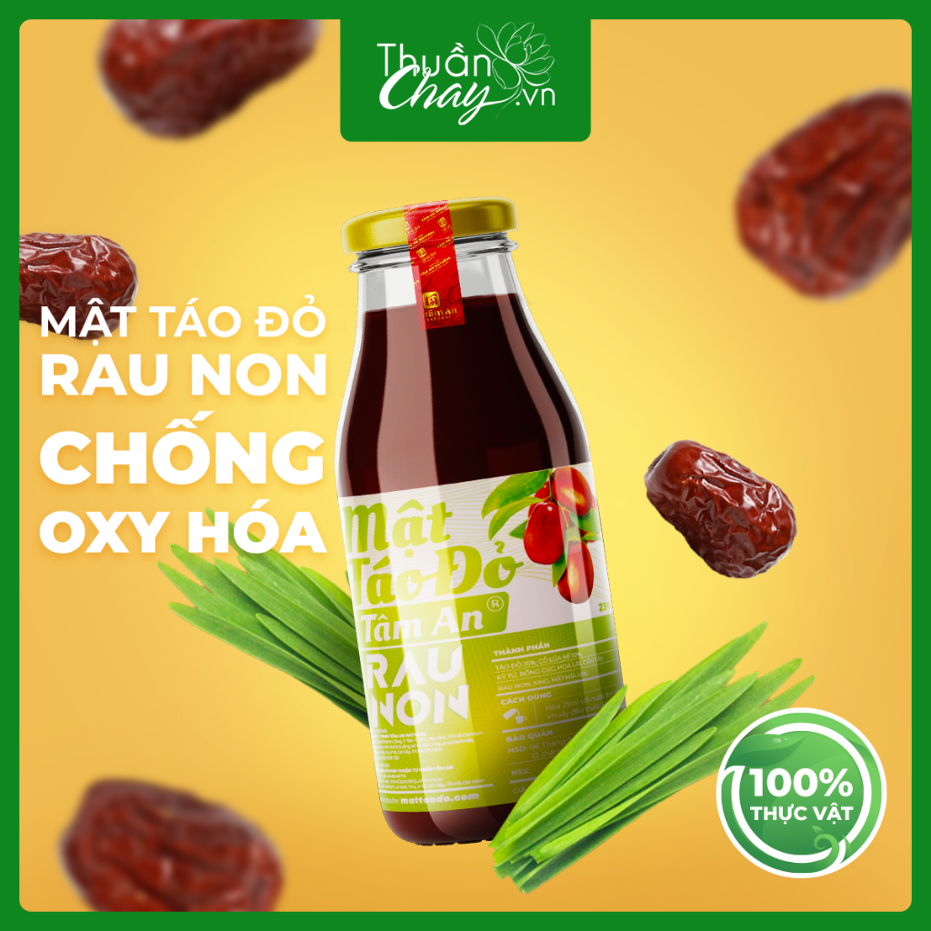 Mật Táo Đỏ Rau Non Cung Cấp Chất Xơ (250ml)