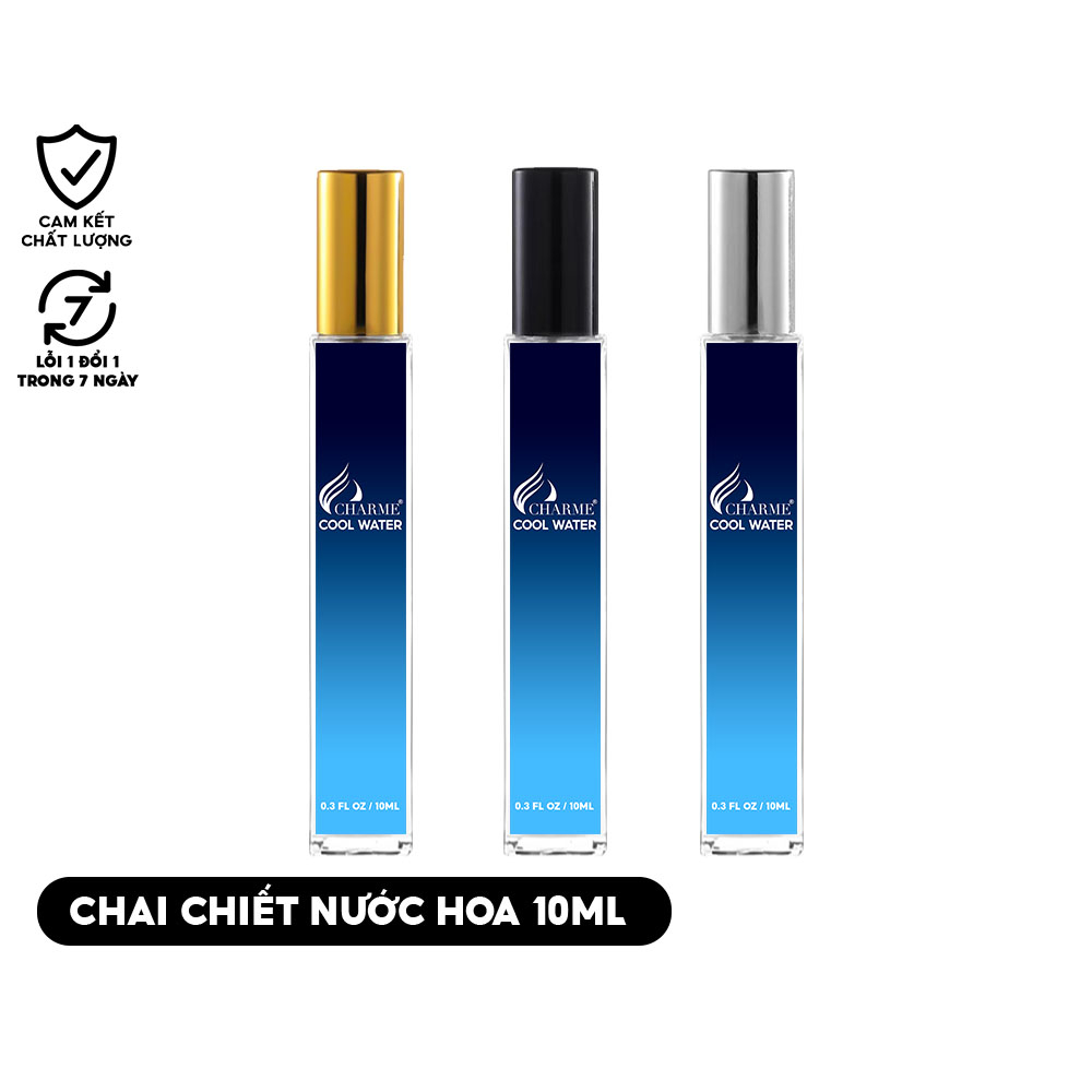 36 Tem nhãn dán nước hoa Charme chiết 10ml đã cắt sẵn tất cả các mùi - Kích thước 15mm x 80mm