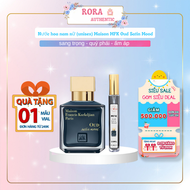 Nước Hoa Nam Nữ (Unisex) Maison Mfk Oud Satin Mood Edp Hương Gỗ Trầm Chiết 10Ml Chính Hãng