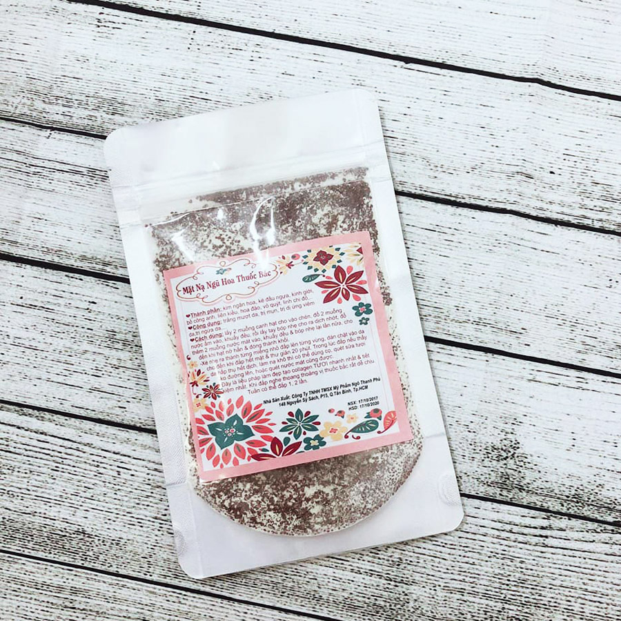 Mặt nạ ngũ hoa nguyên chất Dr Cell dưỡng trắng, tiêu mụn, mờ nám, cấp ẩm, ngăn lão hóa 100gr