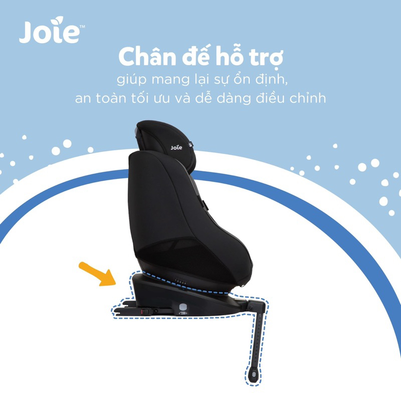 Ghế ngồi ô tô trẻ em Joie Spin 360 Ember dành cho bé sơ sinh đến 4 tuổi có isofix và xoay 360 độ