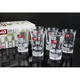 Bộ 6 ly thủy tinh Deli cao cấp